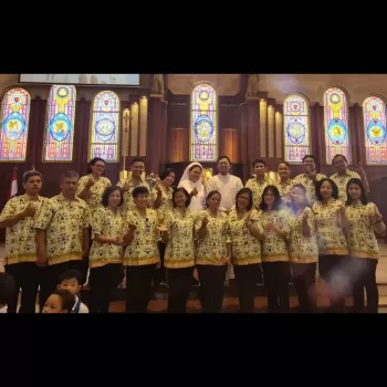 SMP Marsudirini Santa Theresia Surakarta Mengikuti Misa Peri